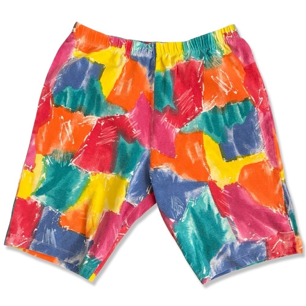 VINTAGE Eber San Fransisco Colorful Cotton Bike Shorts
